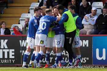 Hopcutt After Important Headed Goal - News - oldhamathletic.co.uk