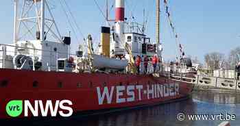 Lichtschip Westhinder 3 in de toekomst te bezoeken in Droogdokkensite in Antwerpen - VRT NWS