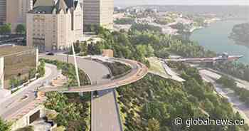 Three proposed designs released of new ‘iconic’ Edmonton pedestrian bridge - Global News