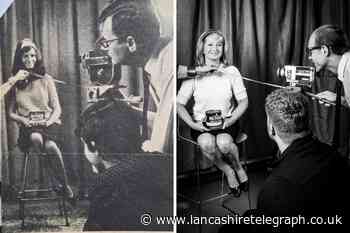 Sian Astley recreates advert modelled by her mum in the sixties
