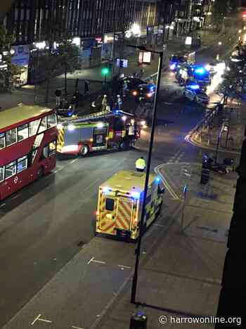 Car flips onto its roof after three-vehicle collision in Harrow - Harrow Online