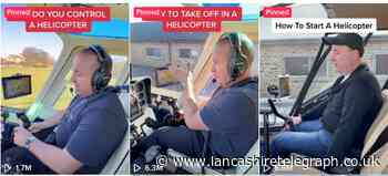 Burnley's Dave Fishwick goes viral on TikTok showing how to fly a helicopter