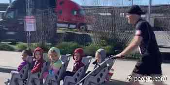 Idaho Man Earns Record for Pushing His Quintuplets During Half Marathon: 'Run Faster, Dad!' - PEOPLE