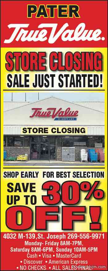 Retail Shocker: Pater True Value Closing | News/Talk/Sports 94.9 WSJM - News/Talk/Sports 94.9 WSJM