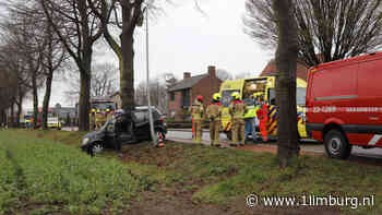 Auto raakt van weg en knalt tegen boom - 1Limburg | Nieuws en sport uit Limburg