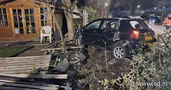 Bestuurder crasht tegen boom in een achtertuin in Maarssen en laat bijrijdster bewusteloos achter - AD.nl