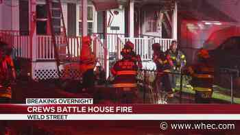 House fire on Weld Street