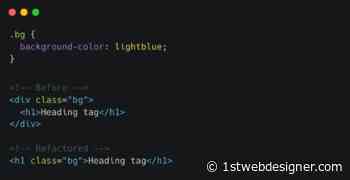Refactoring HTML and CSS