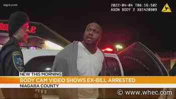 Body cam video shows former Bills player being arrested