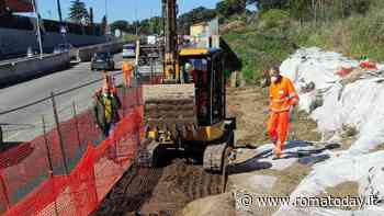 Tiburtina: continuano i lavori per il raddoppio, escavatori a San Basilio