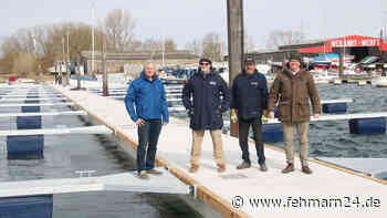 Neuer Betonschwimmsteg für den privaten Jachthafen Burgstaaken - fehmarn24.de