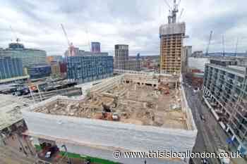 Work underway on demolishing Royal Mail delivery office next to East Croydon Station