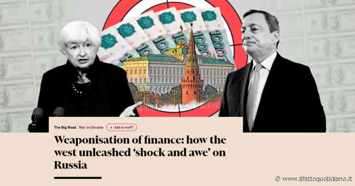 Financial Times: “Fu Draghi a convincere l’Ue a bloccare le riserve alla banca centrale russa”. La trattativa con Yellen subito dopo l’invasione
