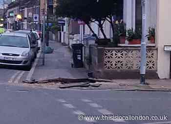 York Road Wimbledon: Electrical fault explodes pavement