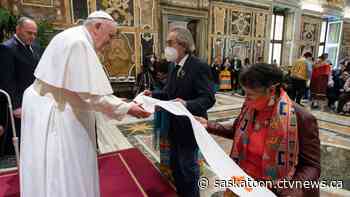 Mixed feelings in Sask. over Indigenous delegation's trip to the Vatican
