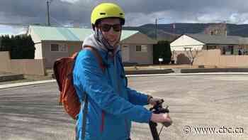 Worried about the price of gas, B.C. man ditches car for e-scooter. The only problem? It's illegal
