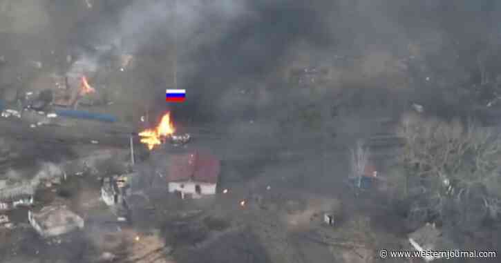 Drone Footage: Outgunned Ukrainian Tank Takes On Entire Russian Armored Column