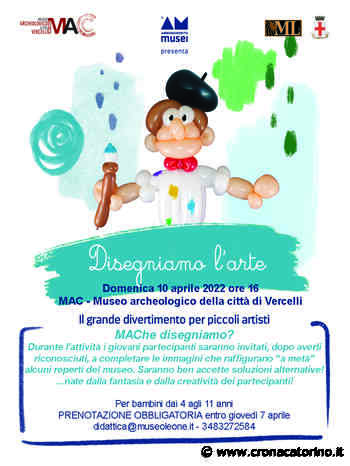 Torna in presenza "Disegniamo l'arte" a Vercelli - Cronaca Torino - Cronaca Torino