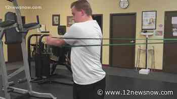 Port Neches-Groves teen who suffered traumatic brain injury during JV football game graduates outpatient physical therapy - 12newsnow.com KBMT-KJAC