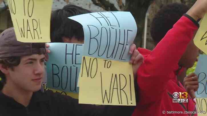 Baltimore Students Protest Russian Invasion Of Ukraine