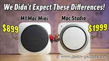 M1 Max Mac Studio vs M1 Mac Mini (Video)
