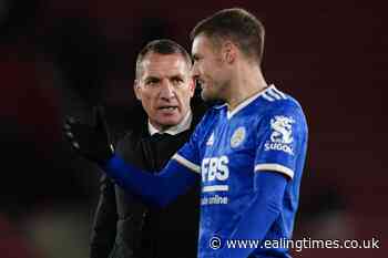 No clear timeline for Jamie Vardy return, reveals Brendan Rodgers - Ealing Times