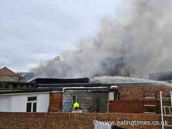 Neighbours evacuated as Southall garage blazes - Ealing Times