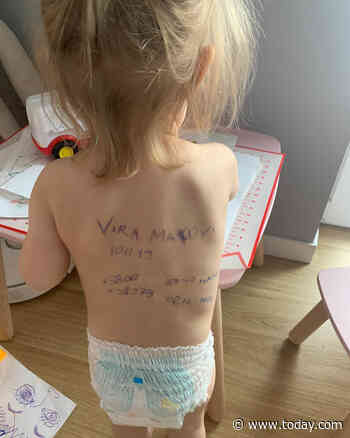 Why one Ukrainian mom wrote family contact information on her daughter’s body