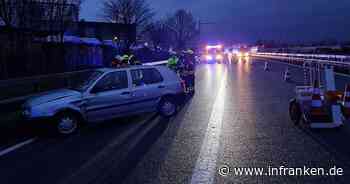 A73 bei Erlangen: Autofahrerin erleidet Unfall - und hat großes Glück mit Ersthelfern - inFranken.de