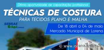 O SEBRAE oferece o curso de Técnicas de Costura em Lorena, na Escola Móvel SENAI - Prefeitura de Lorena (.gov)