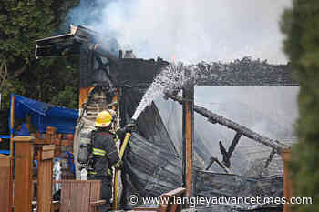 VIDEO: Garage destroyed in South Langley Friday afternoon – Langley Advance Times - Langley Advance Times