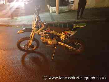 Stolen off-road motorbike seized after rider ran away