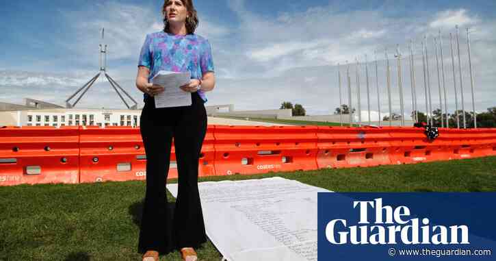 ‘Doubly erased’: artwork recording names of domestic violence victims removed from Melbourne museum