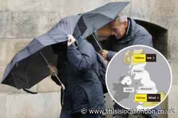 Met Office hour-by-hour London forecast amid wind warning