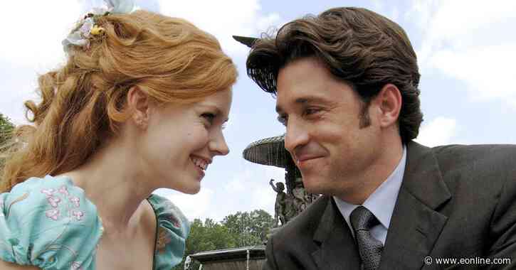 See Amy Adams and Patrick Dempsey Share a True Love's Kiss on Set of Enchanted Sequel - E! NEWS