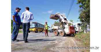 Operação Tapa Buraco: rodovia SC-434, que liga Imbituba a Garopaba, recebe limpeza e serviços de manutenção - portalahora.com.br