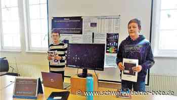 Jugend forscht - Linus Sorg und Till Eissler erfolgreich - Schwarzwälder Bote