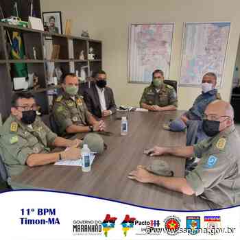 COMANDANTE DO 11ºBPM EM TIMON SE REÚNE COM SECRETÁRIO DE SEGURANÇA DO PIAUÍ E COMANDANTE GERAL DA PMPI - ssp.ma.gov.br