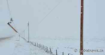 Power outages continue in Maple Creek, Sask. and area due to recent snowstorm