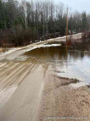 Road closure in Wollaston Township due to flooding