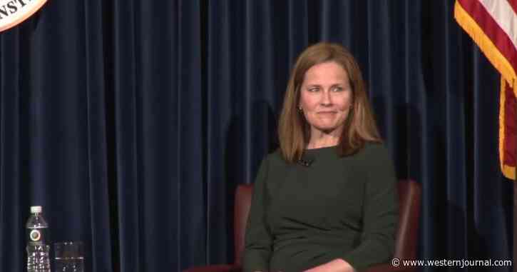 Audience Explodes in Applause After Amy Coney Barrett's Sharp Response to Immature Heckler