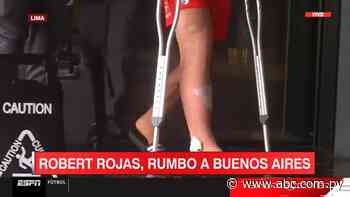 Robert Rojas: así dejaba el hotel para viajar a Buenos Aires - Fútbol Internacional - ABC Color