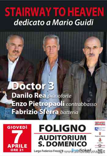 Foligno, all'Auditorium concerto jazz del trio Doctor 3 - Il quotidiano che racconta l'Umbria - Umbria Cronaca