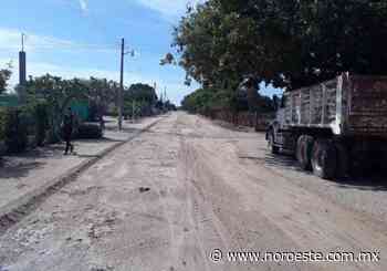 Rehabilitan calles y caminos de comunidades de La Cruz, Elota - Noroeste Media