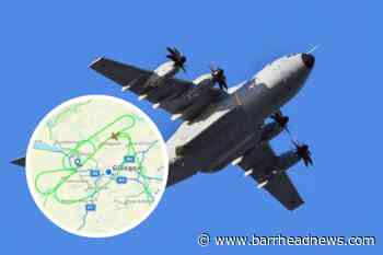 RAF Airbus A400M Atlas aircraft circles low sending social media wild - Barrhead News