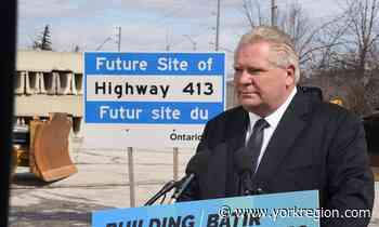 Ontario Premier Doug Ford unveils 30-year transportation plan in Vaughan - yorkregion.com