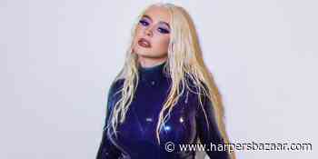Christina Aguilera Puts On a Sultry Display in Clingy Latex Dress - Harper's BAZAAR