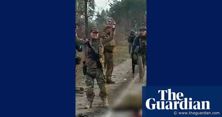Video appears to show Ukrainian soldiers shooting Russian prisoner of war