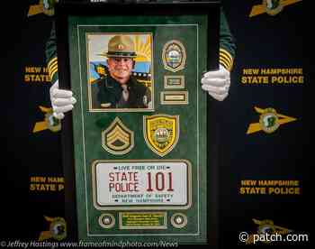 New Hampshire State Trooper Honored With Retirement Of Plate - Patch