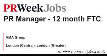 VMA Group: PR Manager - 12 month FTC